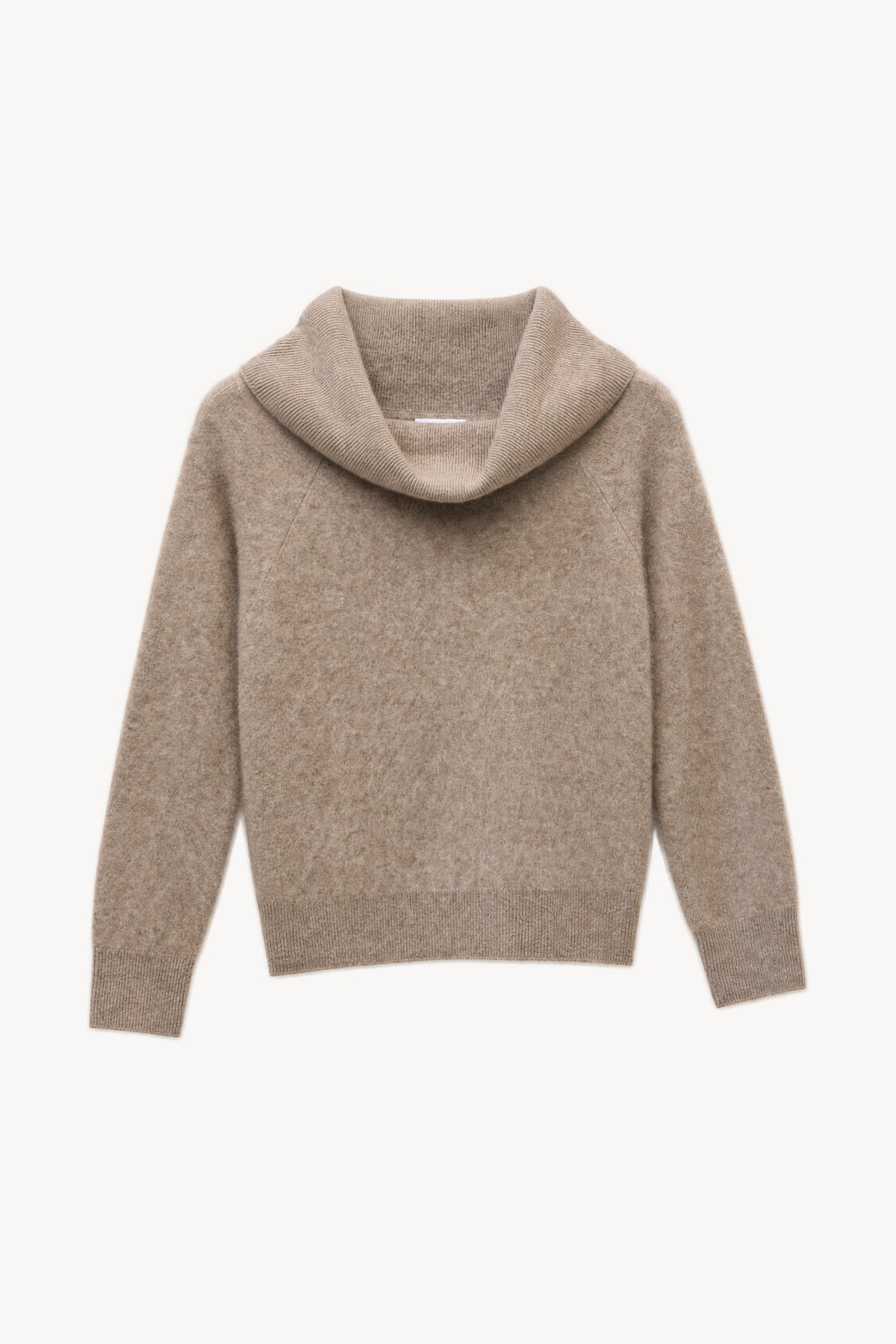 Camel vlněný svetr z ramen z 95% vlny a 5% kašmíru