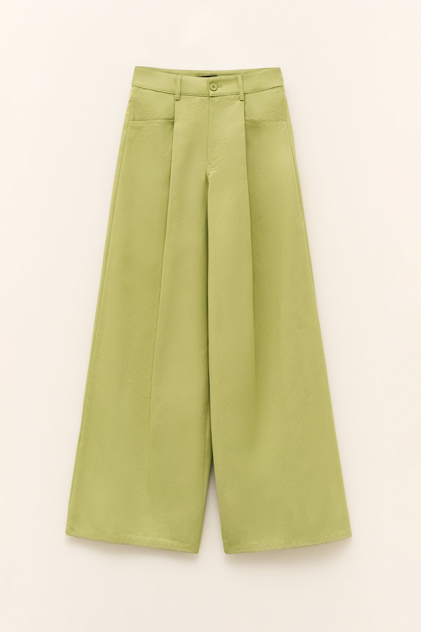 Zelené bavlněné kalhoty