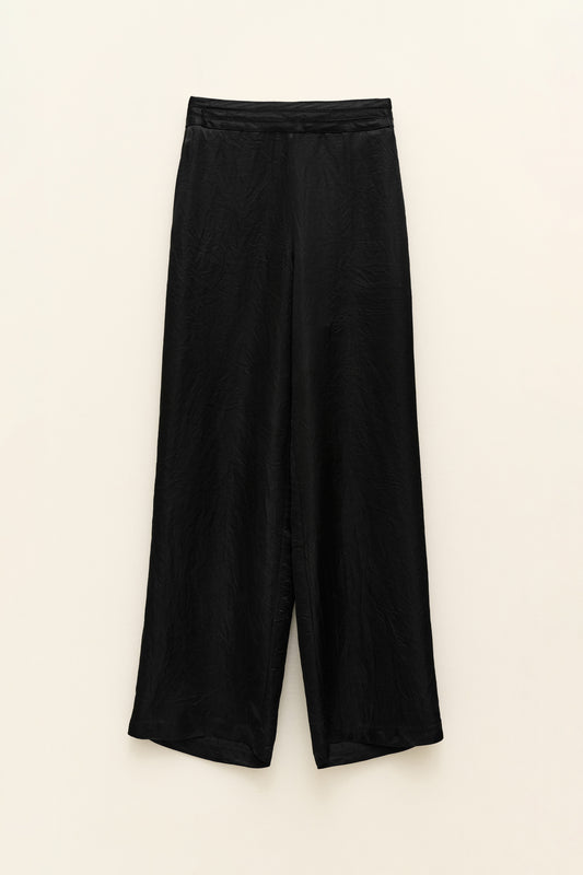 Černé kalhoty ze 100% acetato