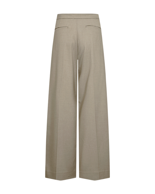 Taupe kostýmové kalhoty