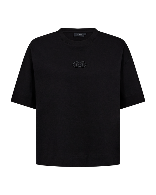 Černé triko s monogramem