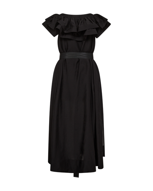 Černé šaty s páskem