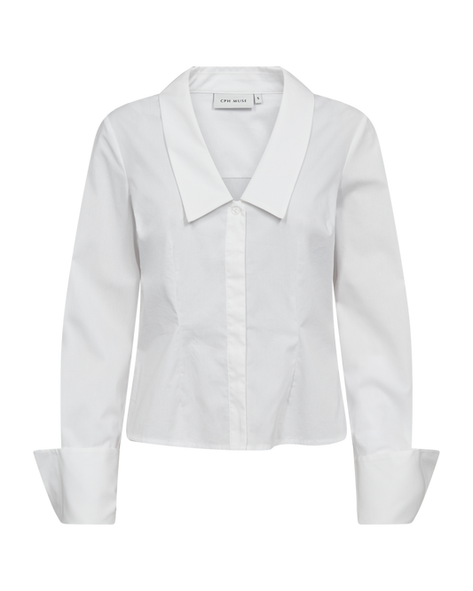 Bílá bavlněná košile